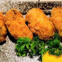 Oyster Fry · Deep fried breaded oyster. (4 Pieces)