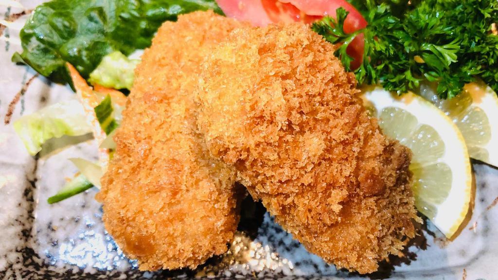 Vegetable Croquette · Deep fried breaded mashed potato. (2 Pieces)