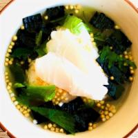 Tai Cha · Rice ball in plain dashi soup with red snapper
