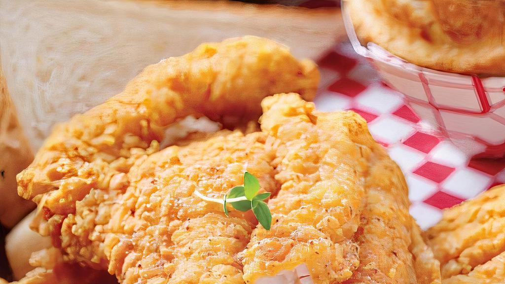 Southern/Cajun Fried Catfish Fillet · Crispy Southern Catfish Fillet (2 Fresh Whole Fillet - 8 Oz Each) With A Coating Of Cajun/Southern Seasoning. Pick One As A Side From Crunchy Asian Salad, Caesar Salad, Mashed Potato Or French Fries.