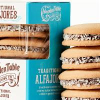 4 Pack Alfajores Box  · Our prepackaed alfajores got a makeover!! Check them out toay