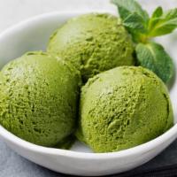 Green Tea Ice Cream · Yummy green tea flavored ice cream.