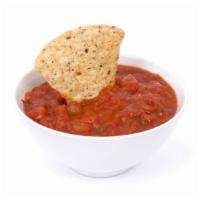 Chips & Salsa Fresca (5 oz.) · Hot & Crispy Mexican-style chips with a serving of homemade Salsa fresca.