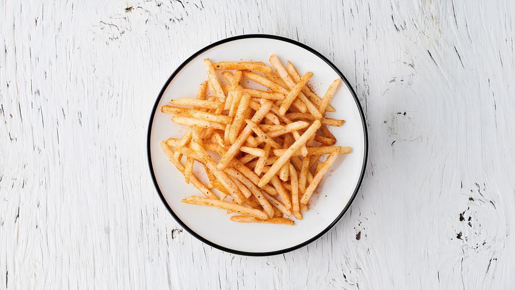 Spicy Fries · Fries with fiery ghost pepper seasoning