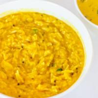 Khichdi · Rice and lentils cooked together with Indian spices.