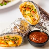 Paneer Tikka Wrap · Cottage cheese and green vegetables cooked in a clay oven with herbs and spices served with ...