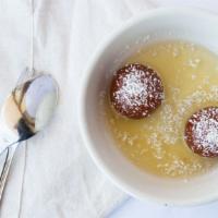 Gulab Jamun · Melt-in-your-mouth fried cheese dumplings soaked in rose flavored sugar syrup.