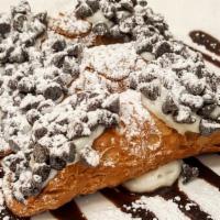Cannoli Alla Siciliana · Authentic crispy pastry shell, filled with a cream made of high quality ricotta cheese and g...