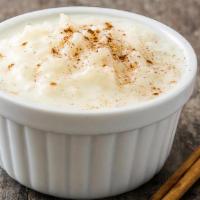 Rice Pudding · Delicious authentic pudding made with rice and milk.