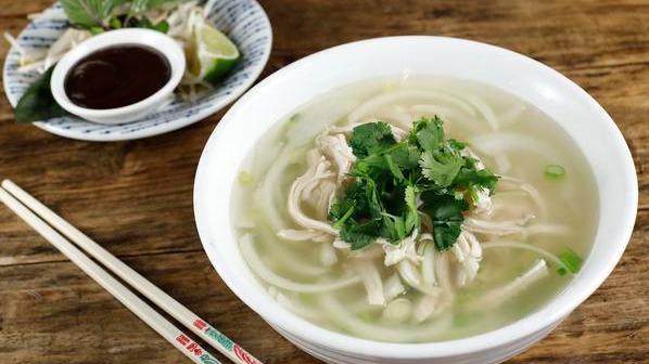 Pho Ga · Gluten-free. Vietnamese chicken noodle soup.