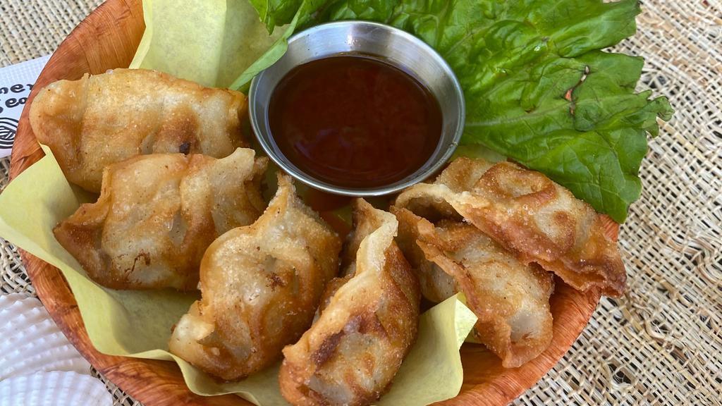 Fried Gyoza · Deep Fried Pot Stickers with Pork & Vegetables (6pc)