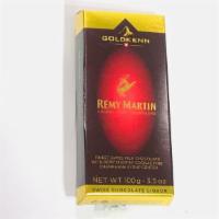 Remy Martin COGNAC bar · Swiss Milk chocolate with Remy Martin Cognac Champagne syrup center.
