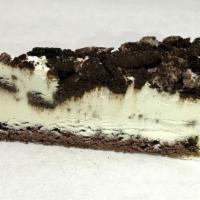 Oreo Mousse Cheesecake · Traditional Cheesecake with added OREO crunch, and topped with Oreo.