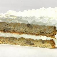 Slice of Carrot Cake · Slice of Carrot Cake. The way it should be, shredded carrot, cinnamon, raisin, walnuts, with...