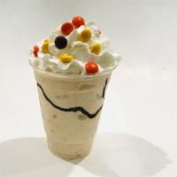Crunch it up · pick your favorite ice cream and candy from wide selection, we blend with milk and  Topped w...