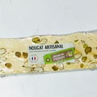 Almond & Pistachio Nougat · Soft and creamy artisanal nougat with almonds and pistachios