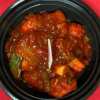 Chicken Chilli-Premium · Battered chicken fried and tossed with sweet and spicy sauce.