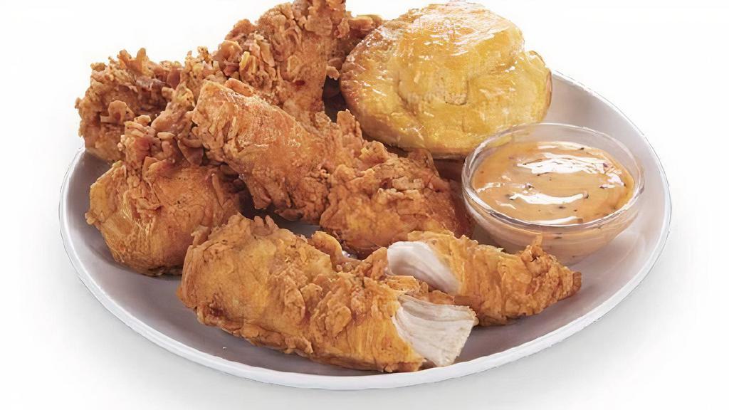 4 Piece Cajun Tenders & 1 Biscuit Meal · Includes 1 biscuit and 1 dipping sauce