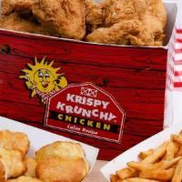 Chicken & Tender Family Meal · 12 pieces chicken mix, 6 pieces cajun tenders, and 6 biscuits and family fries with choice o...