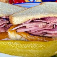 The Wackadoodle Ham Kaboodle · Boz of black forest ham (as opposed to sherwood forest ham which tastes a bit gamey...), Mel...