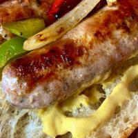 The Boom Boom Baby Bistro · 2 french bistro links, grilled onion and dijon mustard beloved by baby boomers, gen xers and...