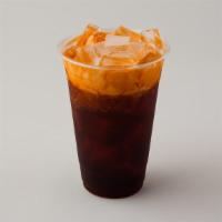 Thai Tea · Brewed daily from authentic Thai tea leaves, lightly sweetned with cane sugar and half and h...