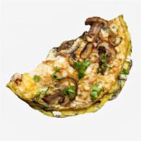 Mushroom B*tches Omelette · Three-egg omelette with sautéed mushrooms, spinach, diced onion, and your choice of cheese. ...