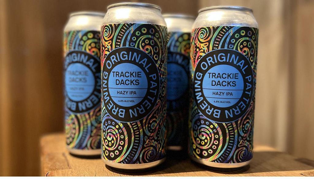 ​Original Pattern Hazy IPA, 4 pack · ​Oakland, California, 16oz​ | small batch hoppy delight, tropical, and changing, ask our crew for today's offering!