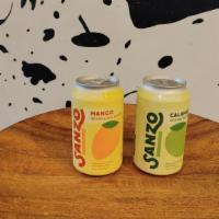 Sanzo Sparkling Water  · 12 fl oz. 
Made with real fruit. Zero gram of sugar.
Flavors: 
Calamansi Sparkling Water
Man...