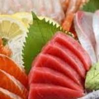 Sashimi Combo (12 Pieces) · Served with Miso Soup, Chef Choice Assorted Sashimi 12 (Pieces)