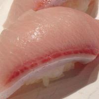 Hamachi Nigiri · Yellow Tail Sushi (2 Pieces)