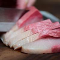 Hamachi Sashimi · Yellow Tail Sashimi (4 Pieces)