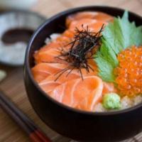 Sake Oyako Don · Salmon and Ikura over rice