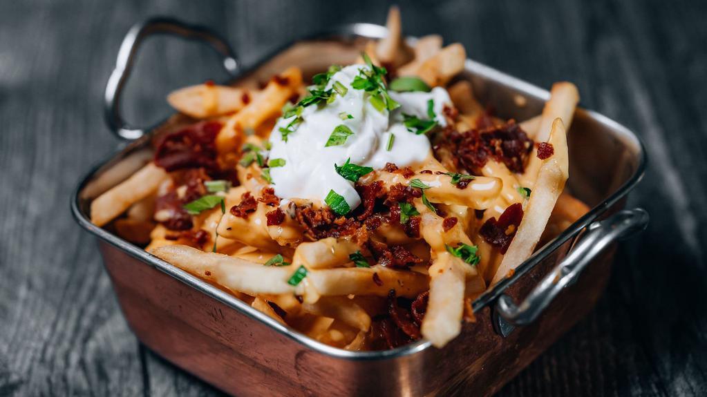 Loaded Fries · Fries, bacon, special 3B cheese, sour cream.