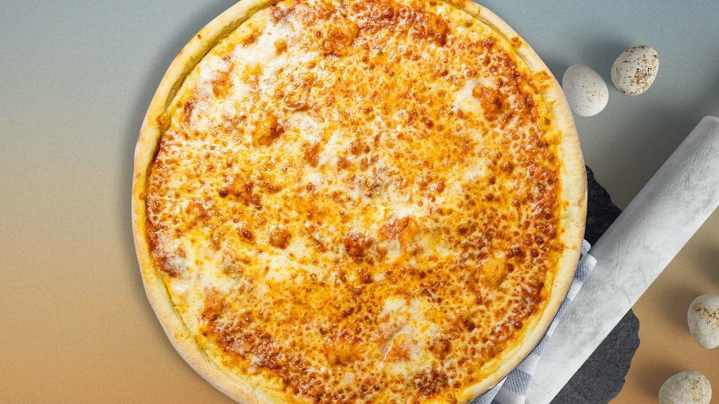 Cheese Pizza · Fresh tomato sauce, and shredded mozzarella baked on a hand-tossed dough.