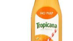 Orange juice (12 oz bottle) · Tropicana bottle (12oz)