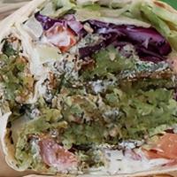 13. Falafel Wrap · All sandwiches and wraps include lettuce mediterranean salad pickles red onion red cabbage h...