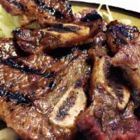 SHORT RIBS · - Korean style marinated and grilled beef.