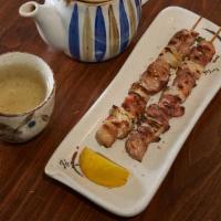 YAKITORI (2 pcs.) · - Grilled chicken skewers with salt.