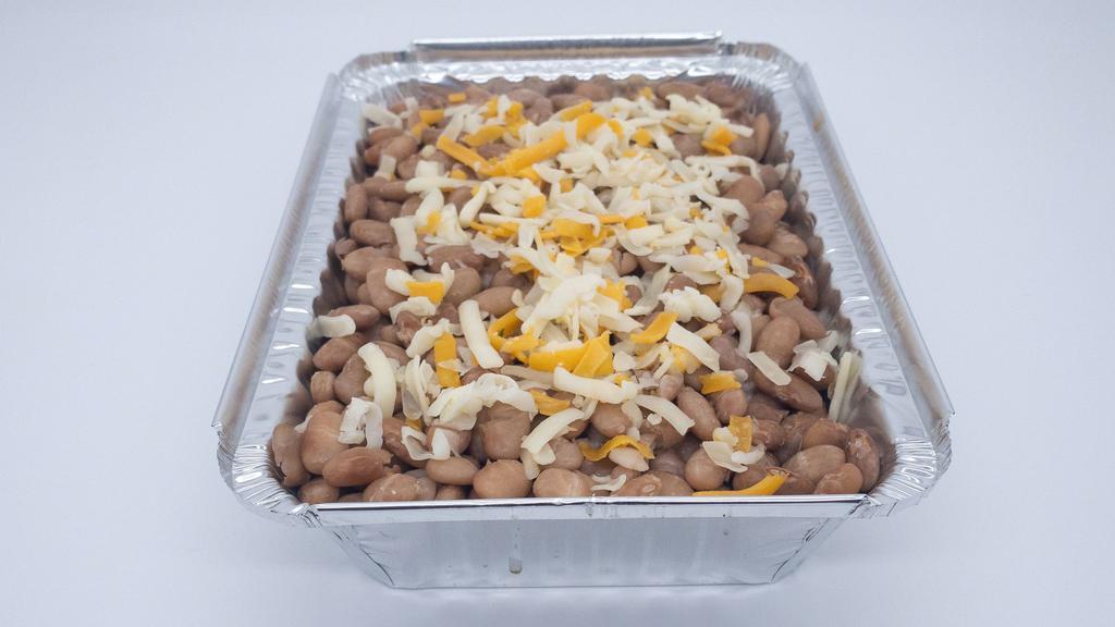 Small Tray of Pinto Beans · Our small tray of pinto beans is perfect for a small group of 6 - 8 people.