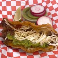 Que Rico! Taco · Our que rico taco is a cross between the vampiro taco and quesabirria! It is so mouth wateri...