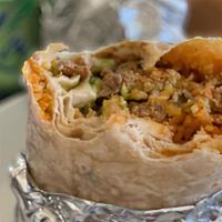 Double XL Super Burrito · Our super burrito with double the everything and 2 tortillas.