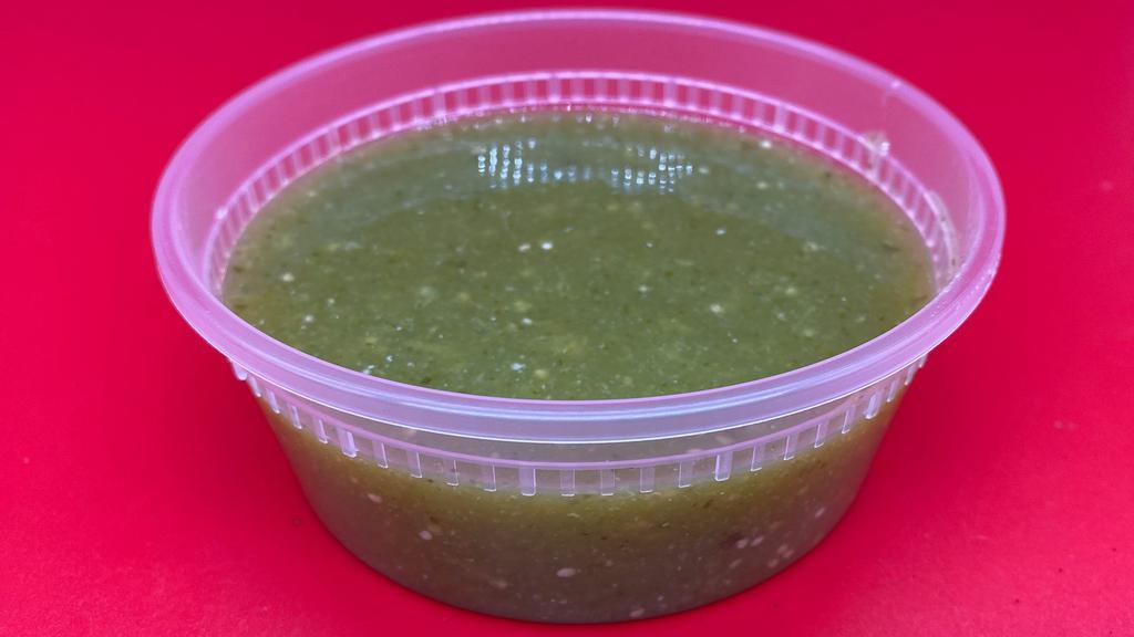 Green Salsa - 8 oz · Our homemade green salsa mild and not spicy.
