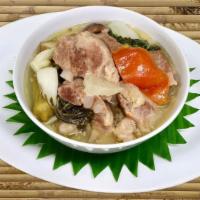 Pork  Sinigang (Available  at 9am) · Pork ribs with tamarind soup and vegetables.