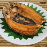 Fried Boneless Milkfish  · Boneless Milkfish Marinated with vinegar and garlic.