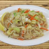 Pancit Bihon  Guisado (Available at 9:30am - 20 min wait) · Made of  rice noodle, strips of chicken, bit of lemon, fish sauce, soy sauce and sliced asso...