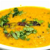 Dal Fry · Tempered red and yellow lentils.