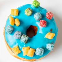 Random Cereal Donut · Could be a fruity pebble, could be a captain crunch, could be oreos! Its a random yummy cere...