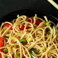 Veg Noodles · Noodles tossed with an assortment of shredded vegetables and savory sauces.