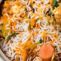 Hyderabad Veg Dum Biryani · A mixture of aromatic basmati rice, mixed vegetables, Indian herbs and our famous Hyderabadi...
